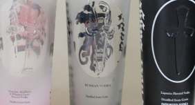 Glass Vodka Bottle with Custom Brand Label Printing